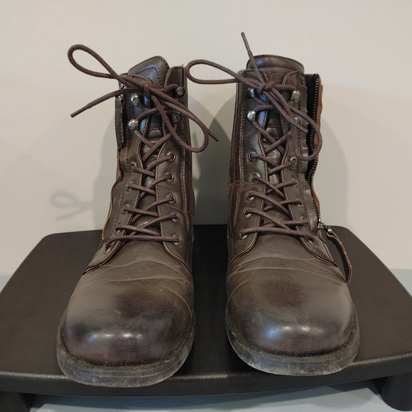 J75 by Jump Defender Size 12 66301M-382 Men\'s Brown Boots Zippers Laces main image 5